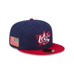 NEWERA 59FIFTY 2026 World Baseball Classic On-Field アメリカ ネイビー レッドバイザー ニューエラ 14865015