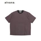 alvana アルヴァナ メンズ Tシャツ NARROW BORDER S/S TEE SHIRTS アース×インクブラック ALV-00124 トップス 半袖 シンプル ベーシック