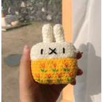 AirPods　ケース　WF1000XM4　カバー 1 airpods 2 第2世代  エアーポッズ  かわいい ウサギ　ソフトケース毛糸 手編み 兎 イヤホンケース