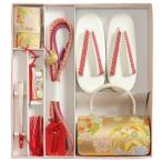  "Семь, пять, три" мелкие вещи кимоно для zori сумка коробка se шт. в комплекте .. комплект 7 лет для Gold .. рисунок олень. . земля . ткань сумка . zori. добавленный 6 позиций комплект сделано в Японии 