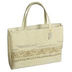 金襴バッグ 和洋兼用 礼装及びカジュアルスタイルのサブバッグ ゴールド 横型 手提げタイプ 有職文様 日本製