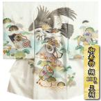 o. три . кимоно мужчина шелк 100% натуральный шелк мужчина . первый надеты белый земля бледно-голубой bokashi окраска ястреб гора Фудзи вышивка используя золотая краска .. земля . ткань 