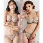 ブラ&ショーツセット (A65/M-D80/L) 痛くなりにくい ブラジャー ショーツ セット (ブルームンレース) ニッセン 女性 下着 レディース 盛り 小胸 谷間 セクシー