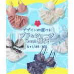 ショッピング大きい ブラ＆ショーツ セット ニッセン 大きいサイズ お買い得 おまかせ 福袋 ブラジャー ショーツ 5セット組 女性 下着 レディース ブラショーツ (B85/LL-F100/L)