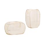 大容量メッシュおもちゃ収納＆ランドリーバッグ - お片付けも洗濯もこれ一つでスッキリ整理