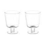 IKEA イケア 365+ ゴブレット クリアガラス 30cl 2個セット 強化ガラス製 幅がたっぷり デザートの盛り付け お料理の盛り付け カクテルグラス ワイングラス