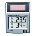 佐藤計量器　デジタル温湿度計　使用電池：太陽電池＋ボタン電池（ＬＲ４４）