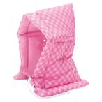 ●ナカバヤシ　防災ずきん 学校　小学校　防災　避難　避難訓練　チェック柄（ピンク）