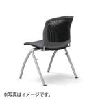 アイコ 法人限定 ミーティングチェア ビニールレザー 2脚セット 背張りなし肘なしタイプ グレーシェル LGR(ライトグレー)