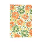 . бамбук .. печать . большой размер ( цветочный принт * оранжевый цвет )