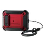  Elecom прямая поставка AirPods Pro no. 2 поколение (2022) кейс hybrid ударная абсорбция крышка открытие и закрытие блокировка функция ( красный )