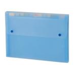 ●セキセイ　ドキュメント　ファイル　Ａ４判ヨコ型　１３ポケット（ブルー）