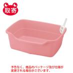 リッチェル　ラプレ　ネコトイレ　深型　６０　コーラルピンク　ペット用品　猫　猫用　トイレ