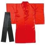 a- Tec soft атлас кимоно (... есть ) красный ( obi чёрный )( красный / чёрный )