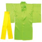 a- Tec soft атлас кимоно (... есть ) желтый зеленый ( obi желтый )( желтый зеленый / желтый )