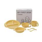 豊栄　ギフトセット　ｉｉｗａｎ　ベビー食器　出産祝い　お祝い　赤ちゃん　お誕生日　こども　（イエロー）