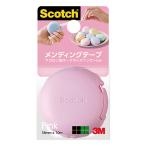 スリーエム　スコッチ［R］ メンディングテープ マカロン型テープディスペンサー付き　(小巻)巻芯径25mm（ピンク）