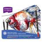 ショッピング色鉛筆 アコ・ブランズ　ダーウェント　アカデミー　水彩　色鉛筆　ウォーターカラーペンシル　メタルケース　２４色セット