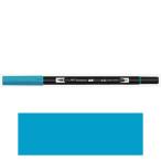 トンボ鉛筆　デュアルブラッシュペン　ＡＢ−Ｔ　４４３　ＡＢＴ　水彩　スケッチ　画材　カリグラフィ　イラスト　ツインタイプ（ターコイズ）