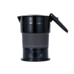 ナカバヤシ　折りたためるケトル　600ml（黒）