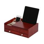 【並行輸入品】 アクセサリーケース ジュエリーボックス 収納 Mele Co Davin メンズ 木製ドレッサー トップ バレット ダークバールウッド