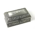 【並行輸入品】 アクセサリーケース ジュエリーボックス 収納 ラージ クラダ ジュエリー ボックス ケルトノット 7インチ x 4インチ ピューター ア
