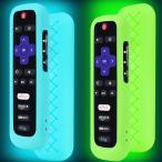 2パック リモートケース/バッテリーカバー TCL RokuスマートTVスチームスティックリモート用 シリコン保護コントローラー ユニバーサルスリー