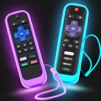 Roku リモコン用ケース 2 パック、Hisense Roku TV スチームスティック/Express ユニバーサル交換用コントローラー用カバー