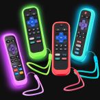 Roku リモート用ケース 4 パック、Hisense/TCL Roku TV スチームスティック/Express ユニバーサル交換コントローラー用