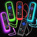 Roku リモート用ケース 5 パック、Hisense/TCL Roku TV スチームスティック/Express ユニバーサル交換用コントローラー