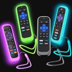 【並行輸入品】 Roku リモート用ケース 4 パック、Hisense/TCL Roku TV スチームスティック/Express ユニバーサル交換コントローラー用
