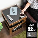 テーブル サイドテーブル おしゃれ ソファーサイド ミニ ベッドサイド テーブル 北欧 棚付き コーヒーテーブル レトロ ガラス 幅4 ベットサイド