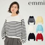 ショッピング秋冬 新作10%OFF エミ emmi トップス 25秋冬 【7days】ドロストニットトップス 長袖 ミドル丈 ニット 13wnt261014