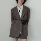 アンヌーク anuke 2025FallWinter アウター Herringbone Wool Jacket 10月上旬〜下旬予約 ヘリンボーンウールジャケット ミドル丈 長袖 テーラード 25秋冬