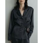 ショッピングSHIRTS WINTER SALE40%OFF アンヌーク anuke 2025FallWinter トップス Satin Tailored Shirts サテンテーラードシャツ ミドル丈 長袖 25秋冬 62520406