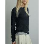 WINTER SALE40%OFF アンヌーク anuke 2025FallWinter トップス Layered Sheer Long T-shirts レイヤードシアーロングTシャツ Tシャツ 長袖 ミドル丈 25秋冬