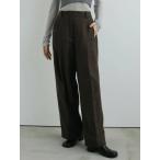 アンヌーク anuke 2025FallWinter ボトムス Check Tuck Pants チェックタックパンツ フルレングス ウール 25秋冬 62520707