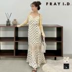 フレイアイディー FRAY I.D ワンピース 26春夏 レーストリムマーメイドワンピース 7月中旬〜下旬予約 ロング丈 キャミワンピ ノースリーブ fwfo261089