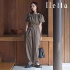 ショッピングコンビネゾン ヘラ Hella ワンピース 24春夏 OFFSHOULDER COTTON COMBINAISON 半袖 ロング丈 オケージョン ドレス h241-02