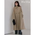  лопатка Hella 25 осень-зима tweed long coat твид длинное пальто внешний длинный рукав длинный длина проверка h253-01