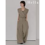 ヘラ Hella 25秋冬 cachecoeur jumpsuit カシュクールジャンプスーツワンピース オールインワン ジャンプスーツ ロング丈