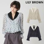 新作10%OFF リリー ブラウン LILY BROWN トップス 26春夏 クラシックプリントカラーブラウス 2月下旬〜3月中旬予約 ミドル丈　長袖 セットアップ lwfb261132
