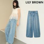 新作10%OFF リリー ブラウン LILY BROWN ボトムス 26春夏 [L.B CANDY STOCK]バリエーションビジューデニムパンツ 1月下旬〜2月中旬予約 lwfp261809