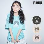 SALE30%OFF ファーファー FURFUR トップス 【上國料萌衣コラボ】HanaプリントTシャツ（UNISEX） ミドル丈 半袖 コラボ 猫 rwct252048
