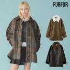 ショッピング新作 新作10%OFF ファーファー FURFUR アウター 25秋冬 2WAYエコファーカラーシャツコート 長袖 レザージャケット rwfj255004