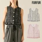 ショッピングファーファ SALE20%OFF ファーファー FURFUR トップス 25秋冬 ツイードベスト ベスト ミドル丈 ノースリーブ rwfs254051 rwft254075
