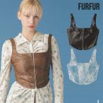ショッピングファーファ SALE20%OFF ファーファー FURFUR トップス 25秋冬 マルチマテリアルビスチェ ショート丈 ビスチェ rwft261029