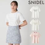 ショッピングオーガニック SALE スナイデル SNIDEL トップス 24春夏 オーガニックロゴTシャツ 半袖 ミドル丈 swct242115