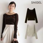 スナイデル SNIDEL トップス 25秋冬 カップインベロアカットソー 長袖 ミドル丈 長袖 swct255117