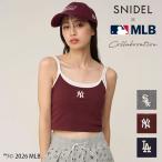 スナイデル SNIDEL トップス 26春夏 【MLB】レイヤードカップイントップス コラボ キャミソール カットソー ノースリーブ swct261090